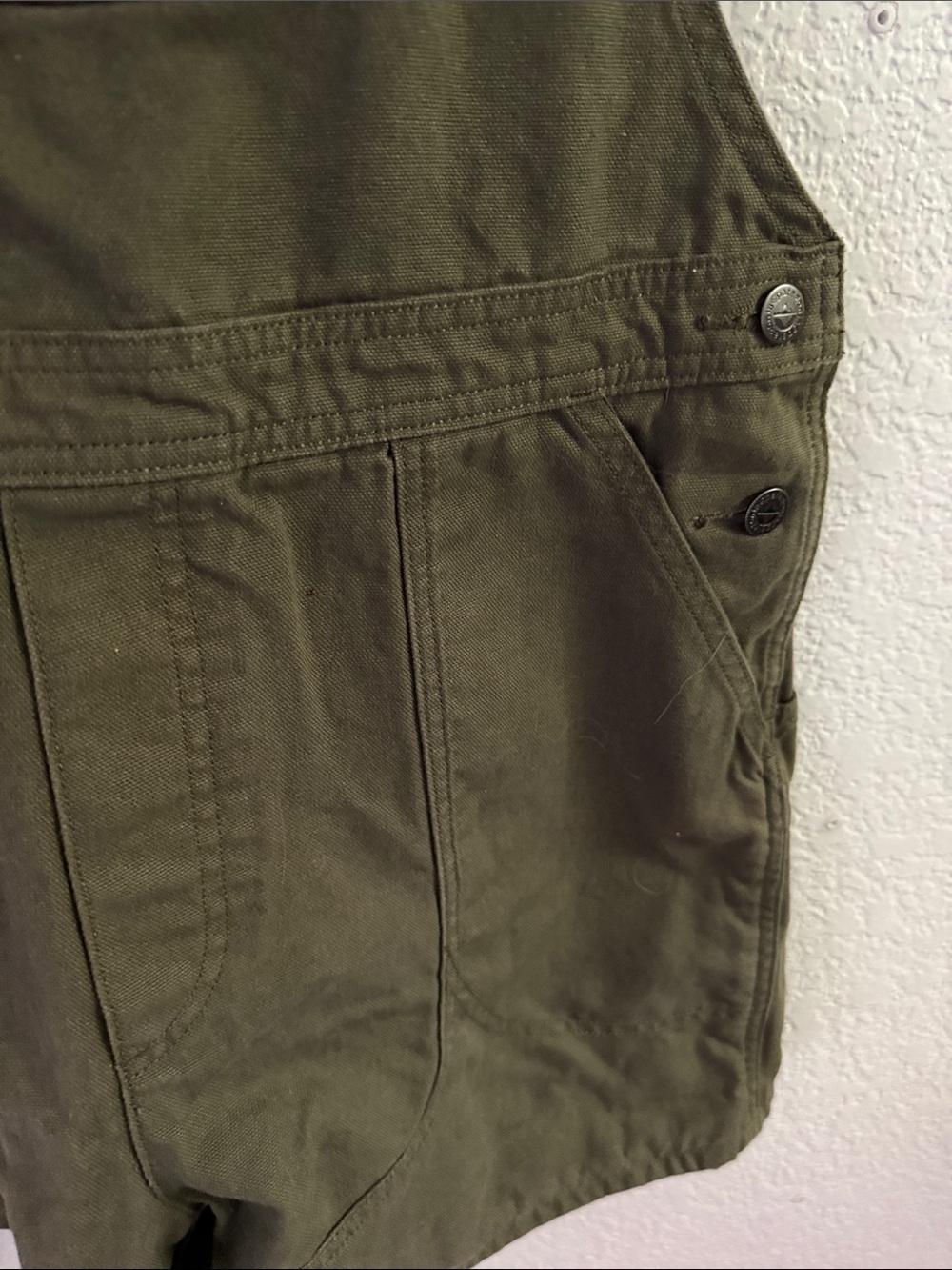 Patagonia Olive Green Short Overalls size large - Picture 5 of 6